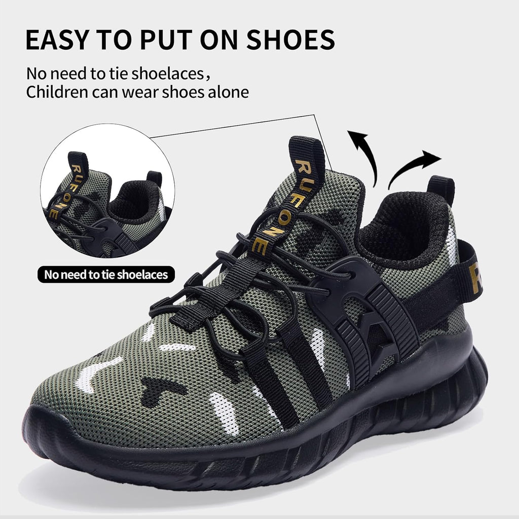 Kids Tennis Shoes for Boys Girls Lightweight Breathable Sneakers Running Athletic Shoes for Toddler/Little Kid/Big Kid
