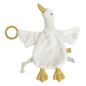 PRU Goose Teether Lovey, Inch Baby Security Blanket for Kids