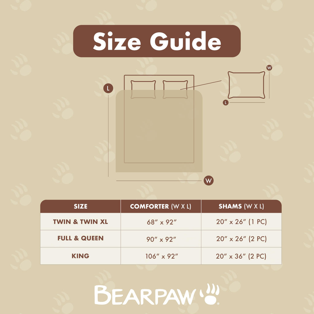 Jasper Faux Fur Comforter Set, 2-Piece, Tan