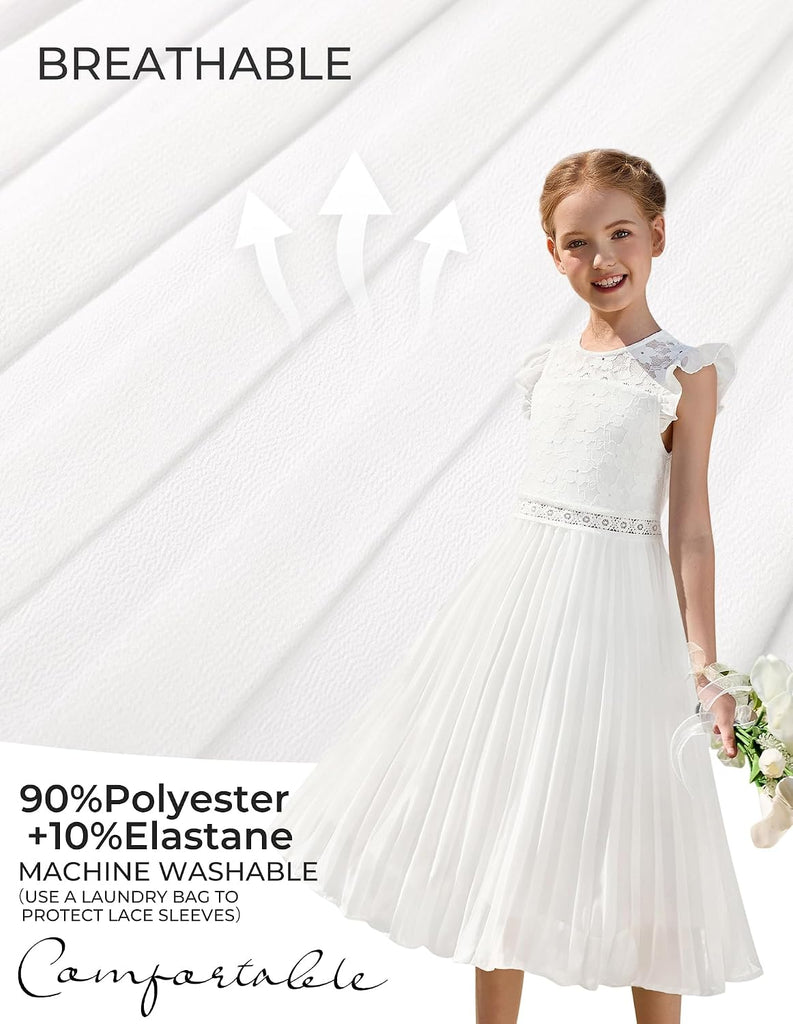 Flower Girl Dress Lace Bridesmaid Wedding Guest Formal Dresses