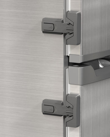 Child Safety Fridge Lock, Auto-Lock, Gray, 2-Pack