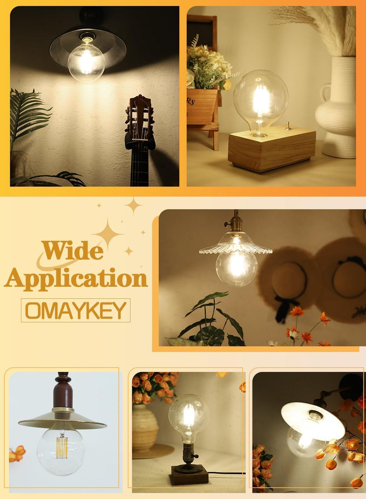 12W G125 Dimmable Globe LED Bulb, 3000K, 1000 Lumens, E26 Base