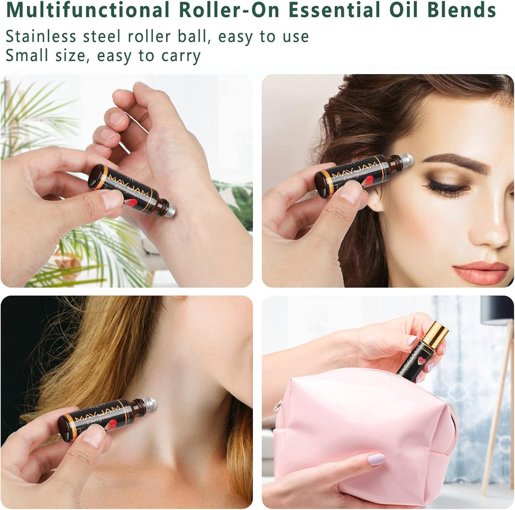 Top 28 Essential Oil Gift Set for Diffuser Massage Skin Hair Care - Set of 54