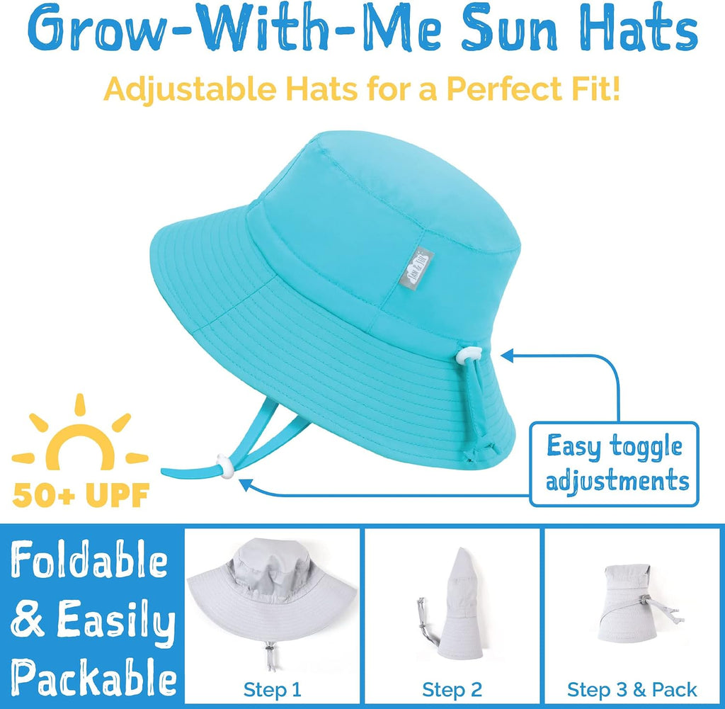 Kids' Quick Dry Beach Bucket Sun-Hat for Swimming