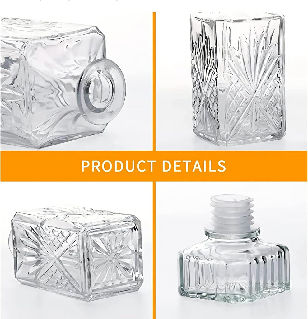 27oz Liquor Bottle,Whiskey Decanter with Airtight Glass Stopper
