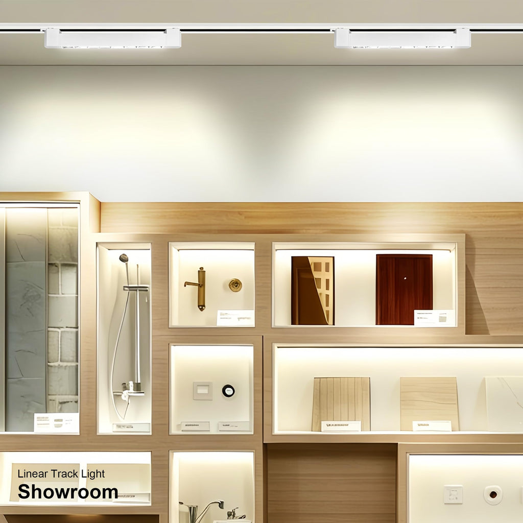 LED Track Lighting Heads H Type Track Light Fixtures Grille Light Modern Ceiling Spotlight Accent Art Shop