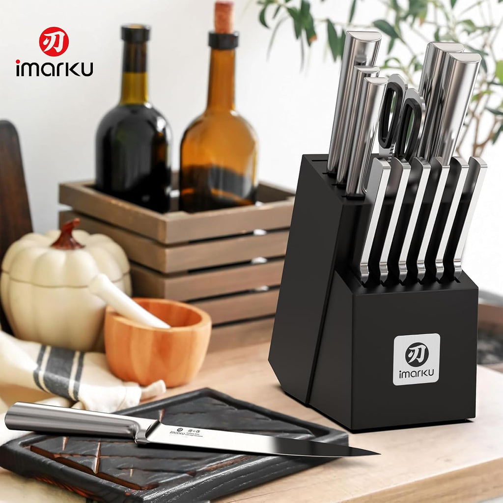 Knife Set - 15PCS Kitchen Knife Set Japanese High Carbon Stainless Steel Knives Set , Dishwasher Safe Ultra Sharp
