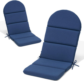 50x19.6 In Adirondack Chair Cushion Set of 2, Outdoor Chair Cushion | Water Resistant Patio Cushion, Fade Resistant