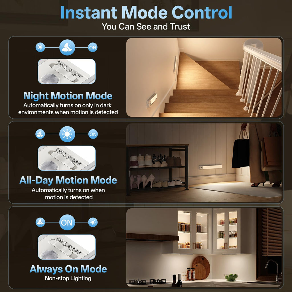 14inch Under Cabinet Lighting Wireless,Motion Sensor Light Indoor