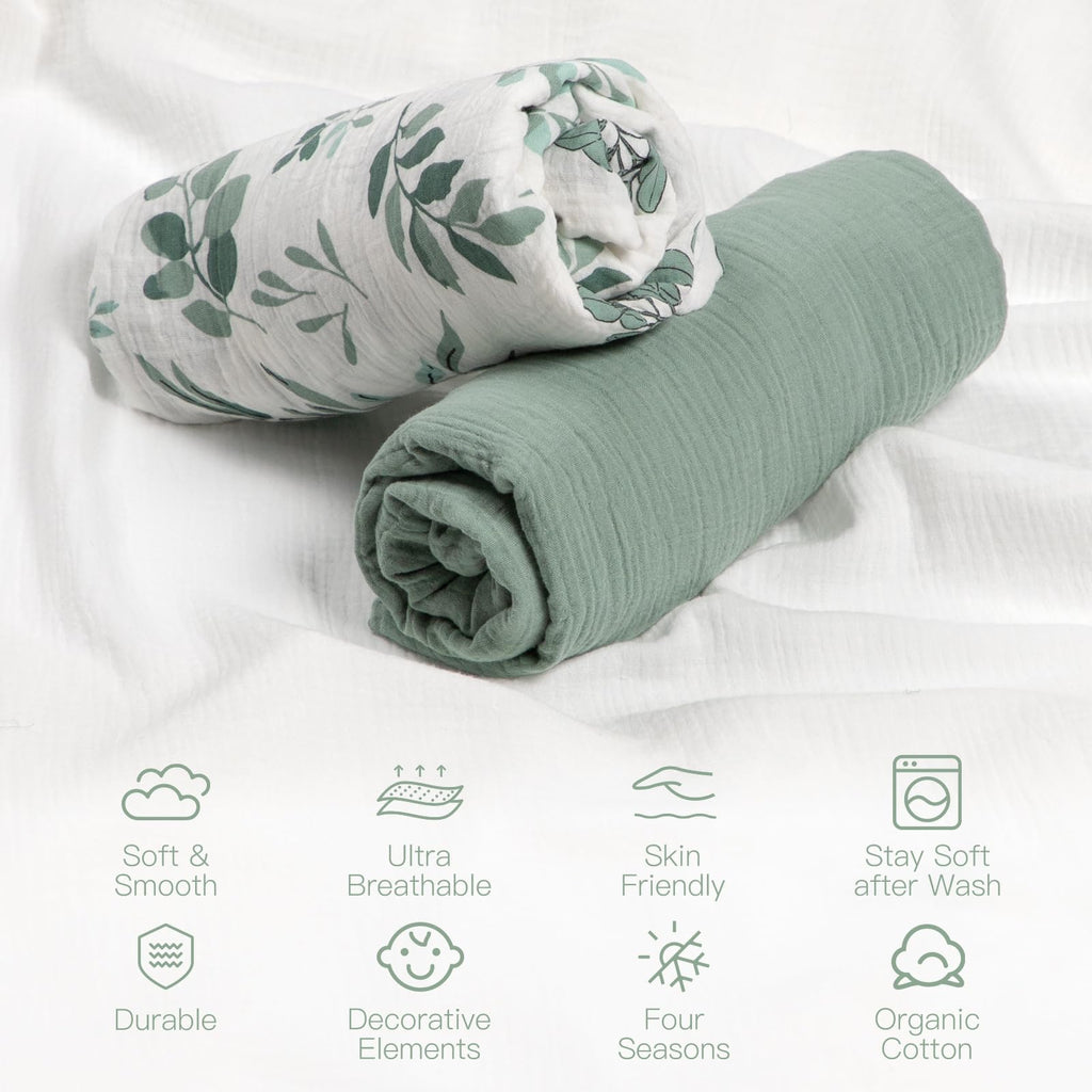 Crib Sheets 2 Pack 52x28 Inches Soft Boho for Baby Toddles Girl Boy
