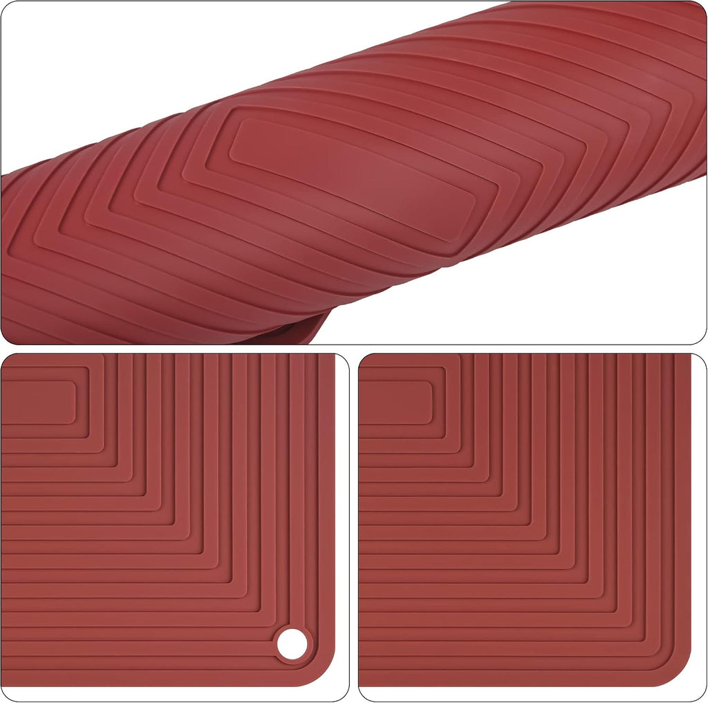 Trivets for Hot Dishes, Trivet Hot Pads, Silicone Trivets for Pots and Pans, Silicone Pot Holders, Trivet for Quartz
