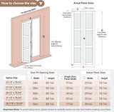 Preassembled Bi-Fold Doors, for 32"x 80" Opening,Tempered Frosted Glass Closet Folding Barn Door wit