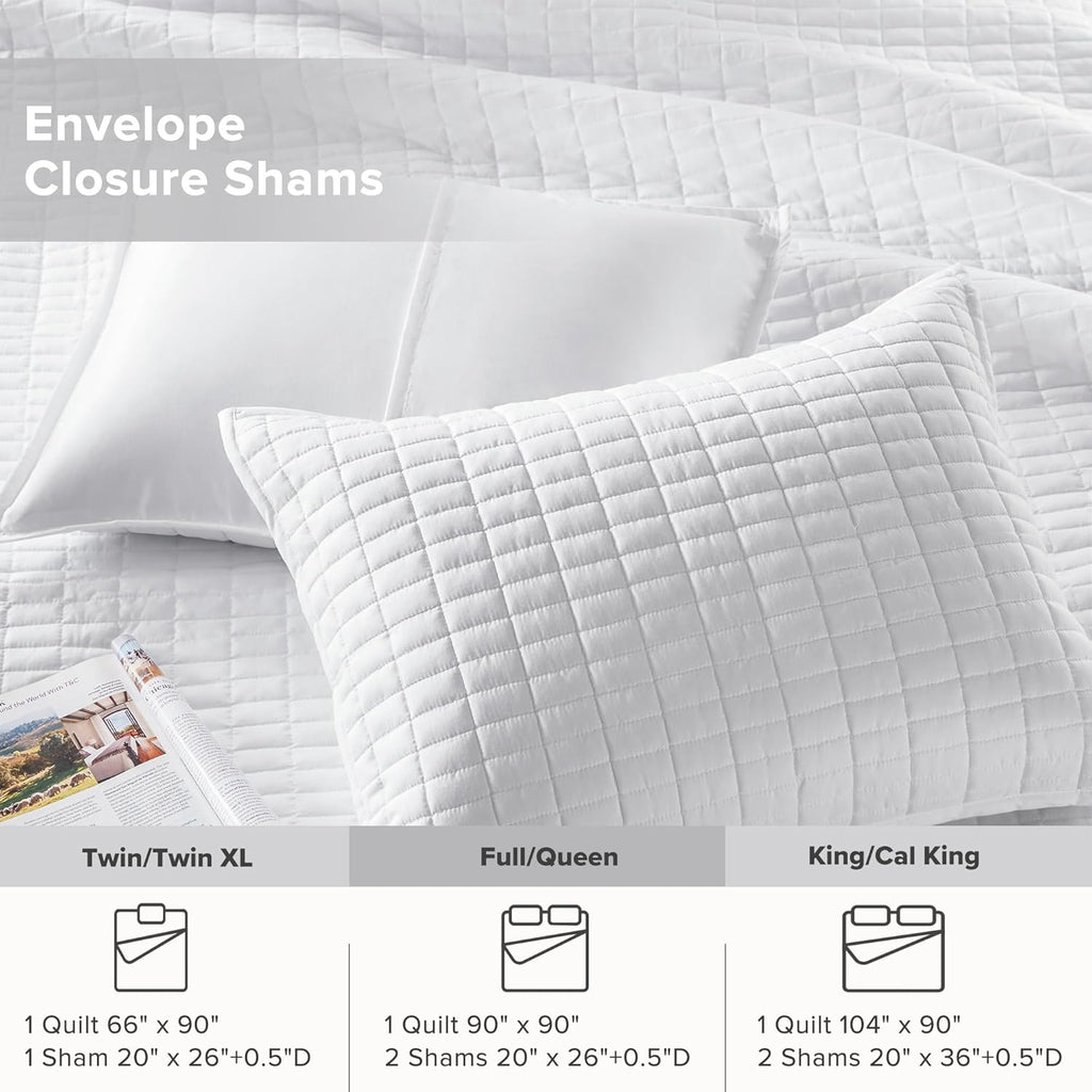 Quilt Set- Double Sided Stitching Design Summer Blanket, Lightweight, Soft, All Season Bedding Layer, Matching