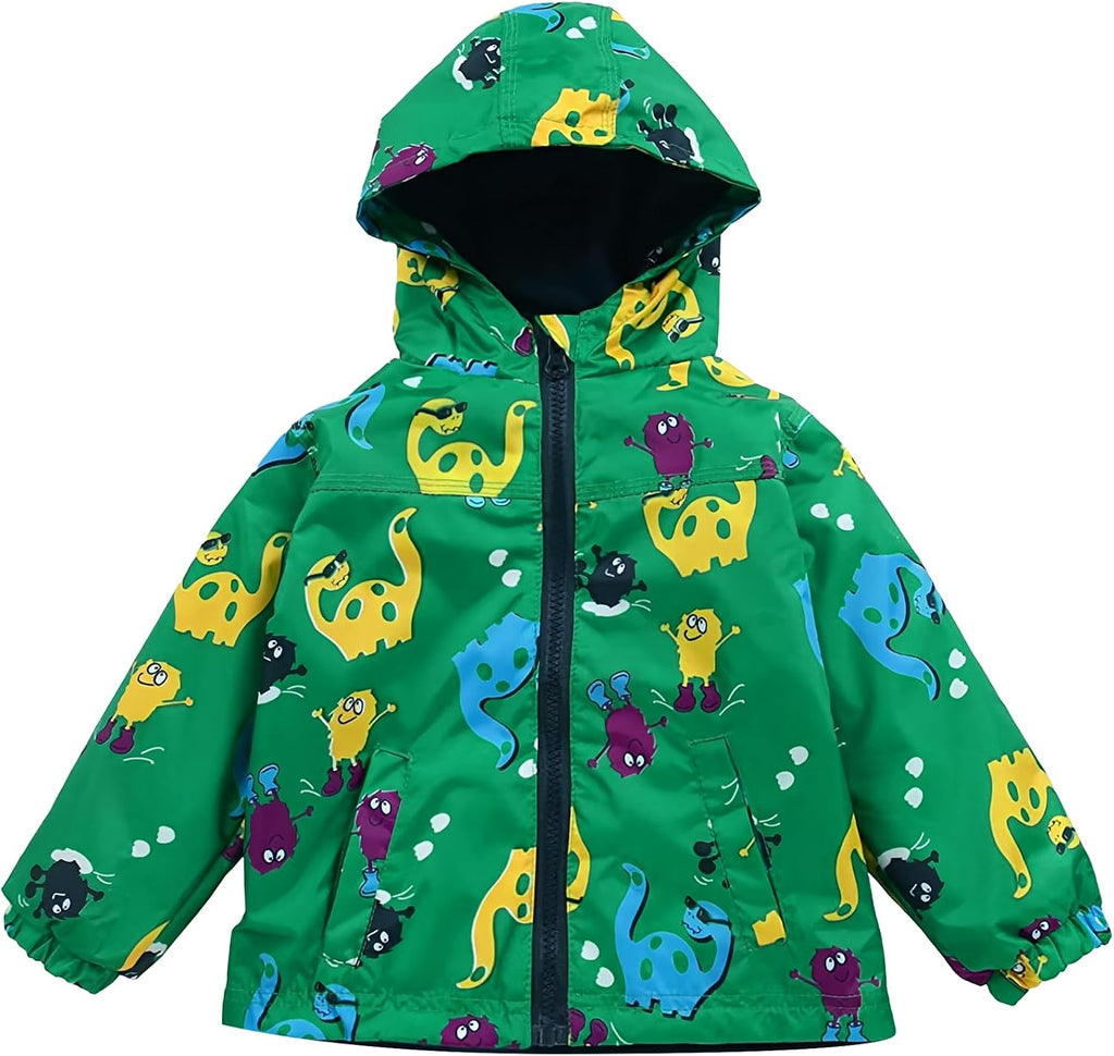 Toddler Boys Girls Raincoat Waterproof Hooded Rain Jacket Pants Suit