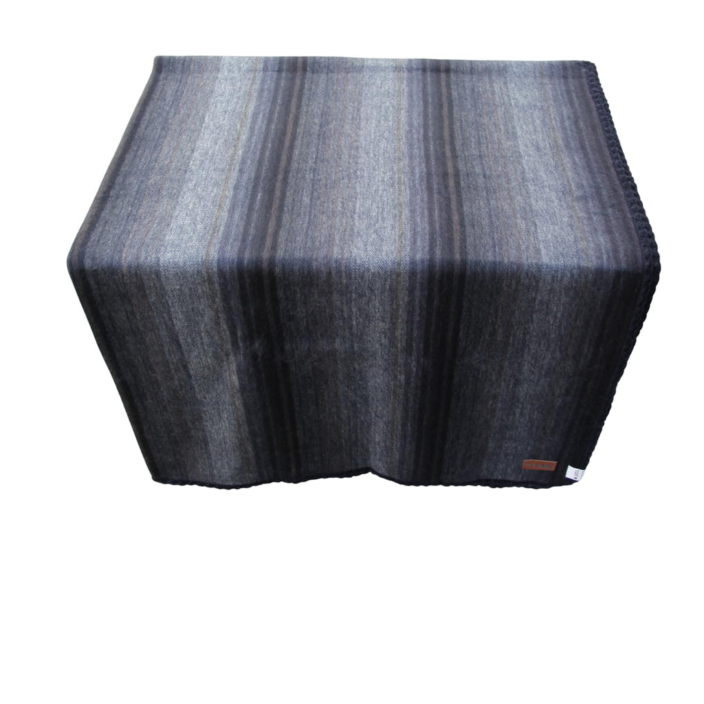 Alpaca Wool Blanket Throw - Beautiful & Warm, 80 x 60 inches, Ultra-Soft, Hypoallergenic and Breathable. (gris)