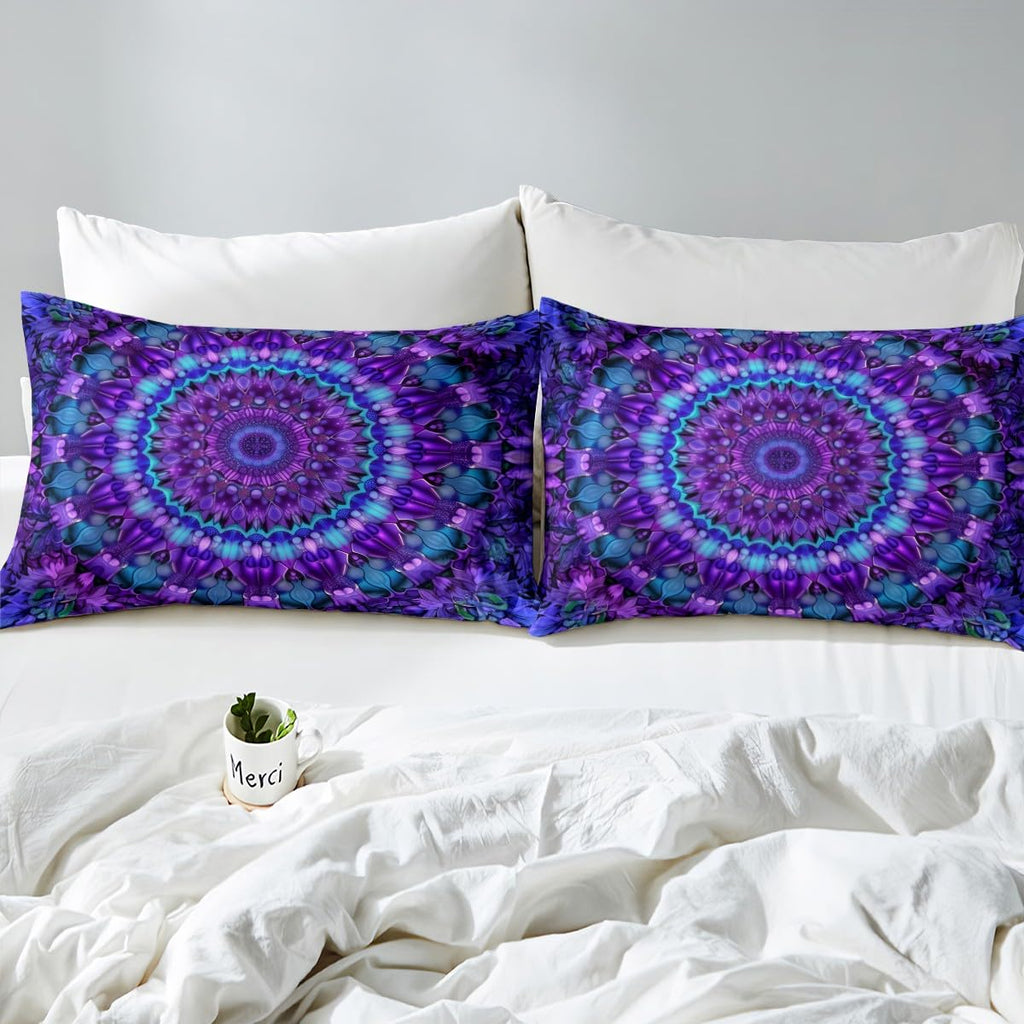Mandala Comforter Set Queen Boho Chic Medallion Bedding Set