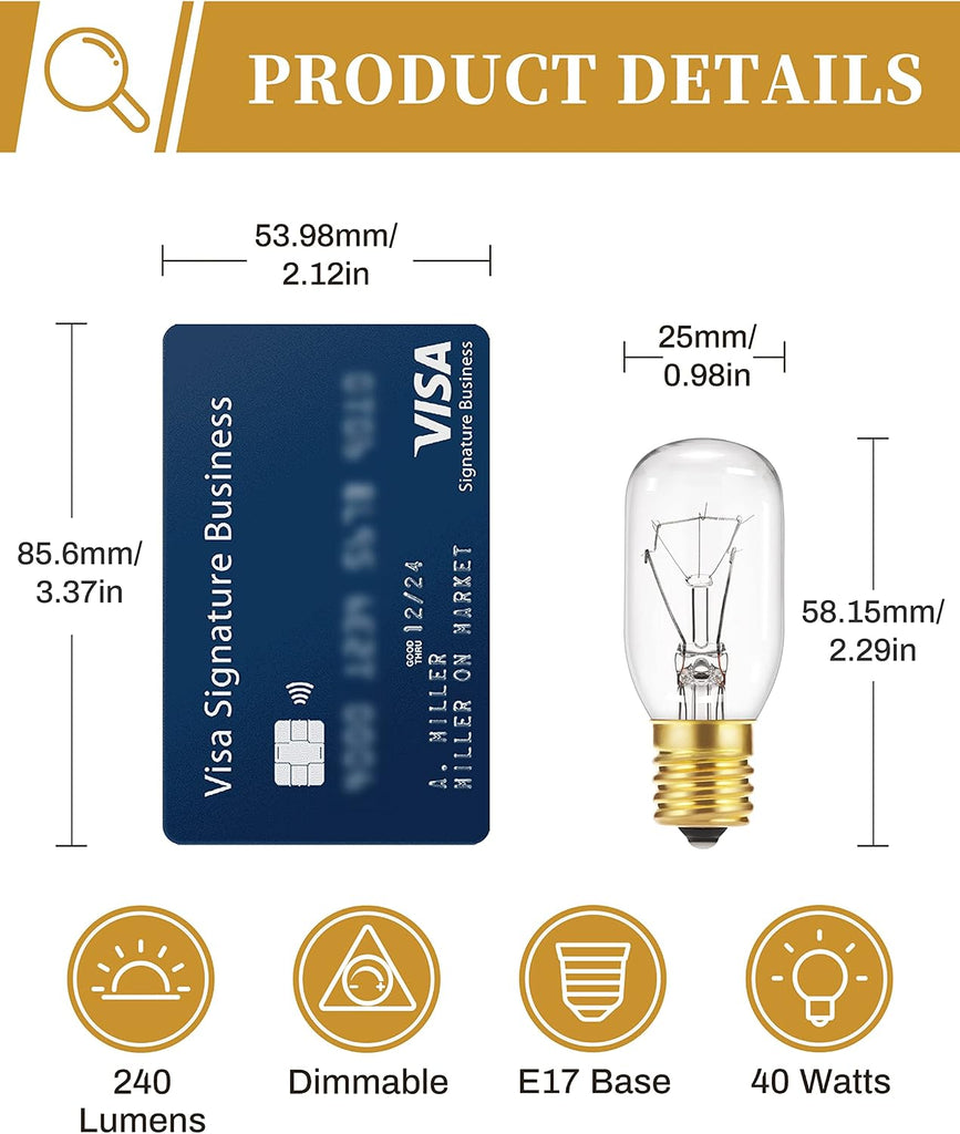 Appliance Bulb,40W Microwave Light Bulbs Under Hood,Led Lightbulb