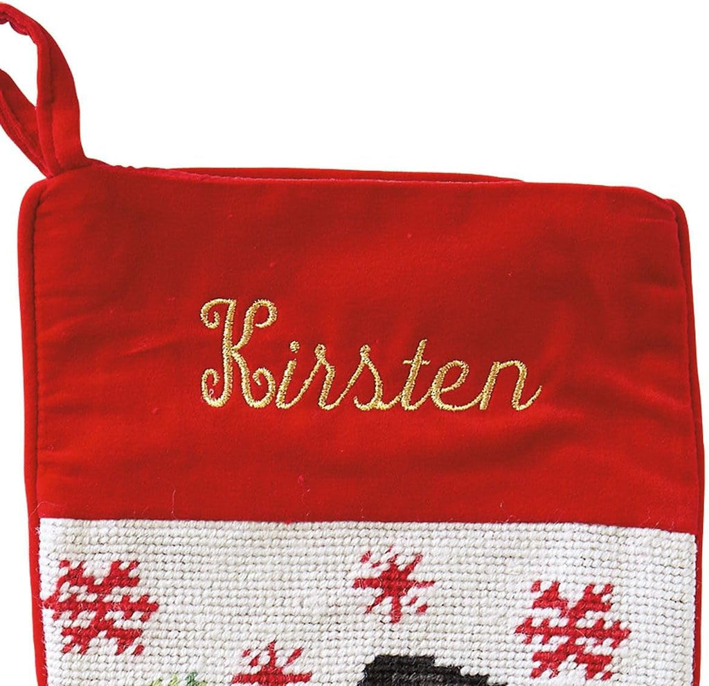 Personalized Heirloom Needlepoint Stocking