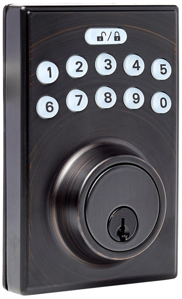 Electronic Keypad Deadbolt Door Lock with Touch-Control Keyless Entry, Auto Lock, Create Codes for Guests