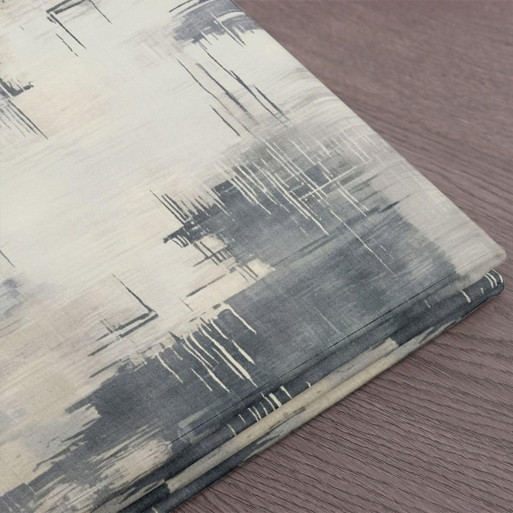 Watercolor Abstract Upholstery Fabric for Chair Sofa, Beige Grey