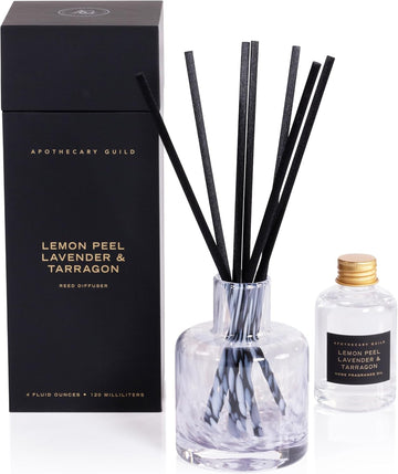 Apothecary Guild Opal Reed Diffuser, 4 oz -Lemon, Lavender & Tarragon