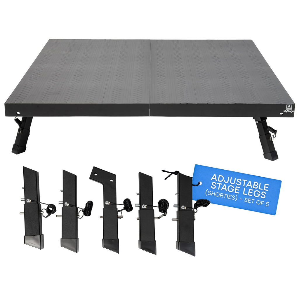 4'x4' Portable Stage, Mini Legs 8-10" + Standard