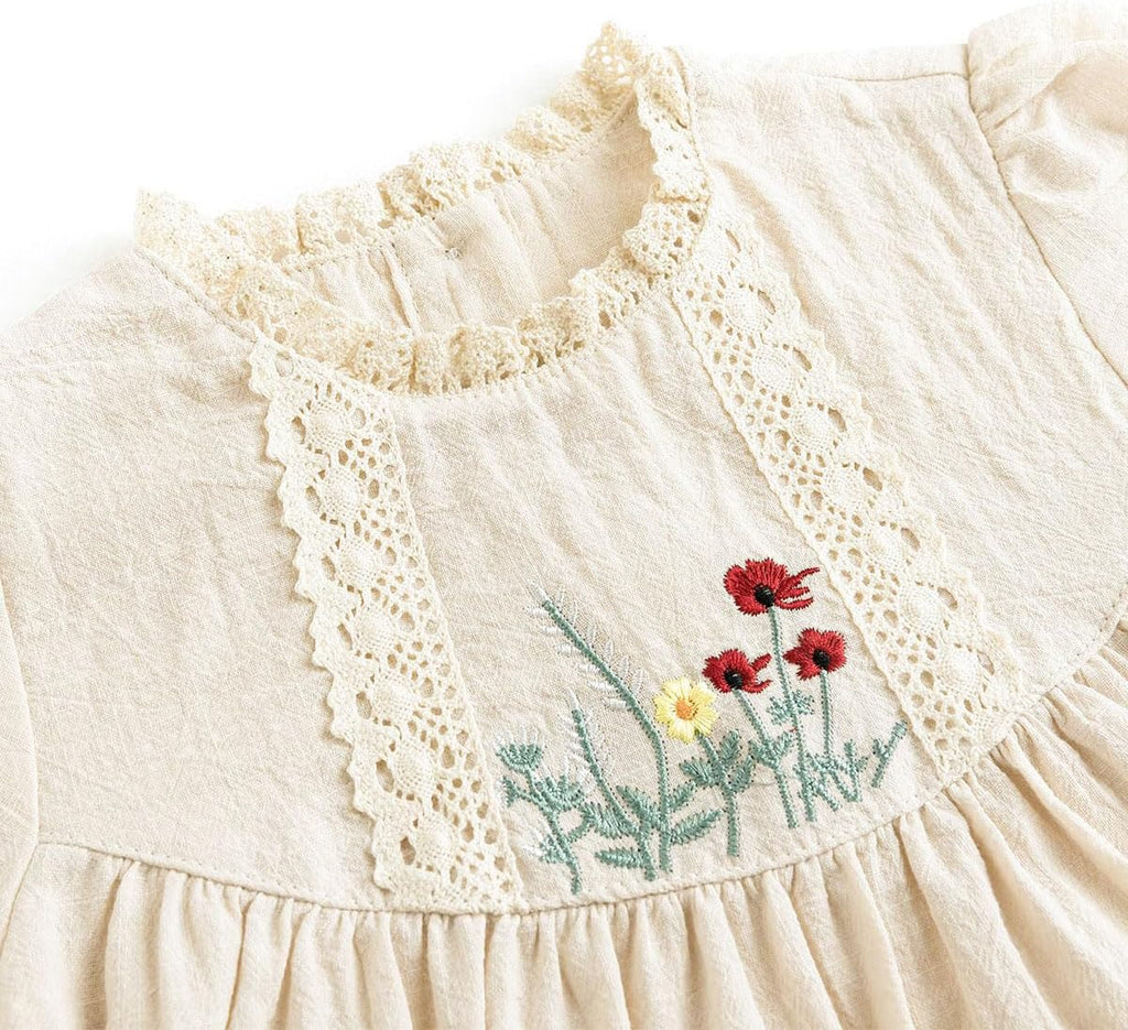 Toddler Girl Summer Dress, Embroidery Sundress, 12M