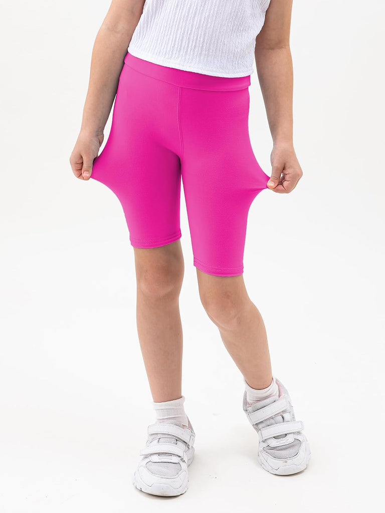 5/7/10 Pack Girls Bike Shorts 2.36" High Waisted Prints/Solid Yoga Shorts for Toddler Girls Running Dance Jump Sports