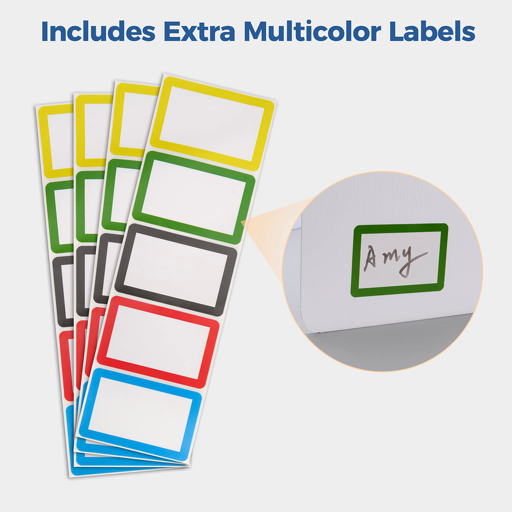 22 Pack Classroom Privacy Shields for Student Desks - Easy to Clean Plastic Sneeze Guard Folder Desk Divider Study