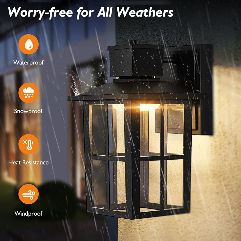 LED Outdoor Wall Lights, 10W 3000K/4000K/6500K Selectable