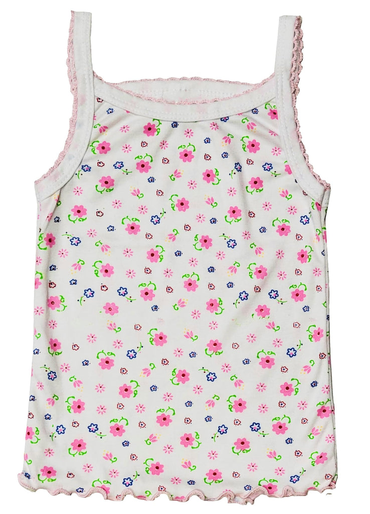 Girls' Cotton Camisole Tank Top Undershirt (Multipack)( Pack))