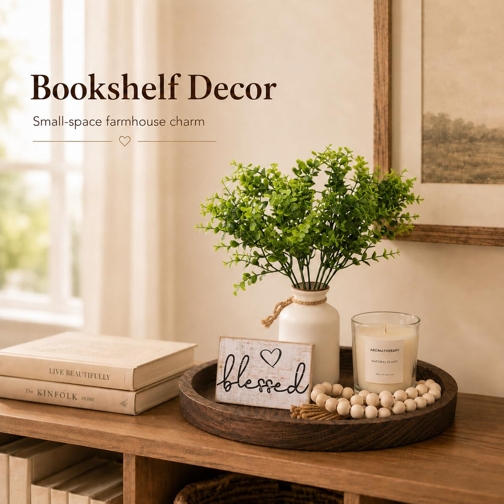Coffee Table Decor Set, 6-Piece Farmhouse Dining Table Centerpiece