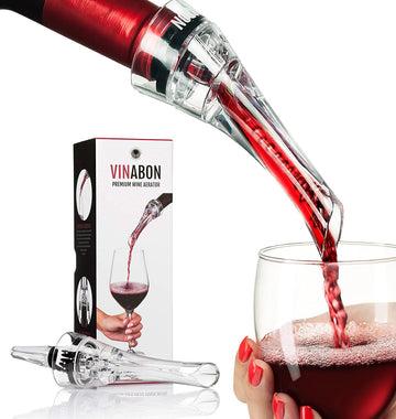 Wine Aerator Pourer Spout - Updated 2026 Professional Wine Aerator for Superior Flavor, Enhanced Bouquet & Rich