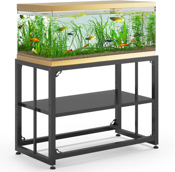 Fish Tank Stand 40 Gallon, Metal Aquarium Stand 36.5" L x 18.5" W*29.5"H, Double-Layer Storage Design, Suitable Use