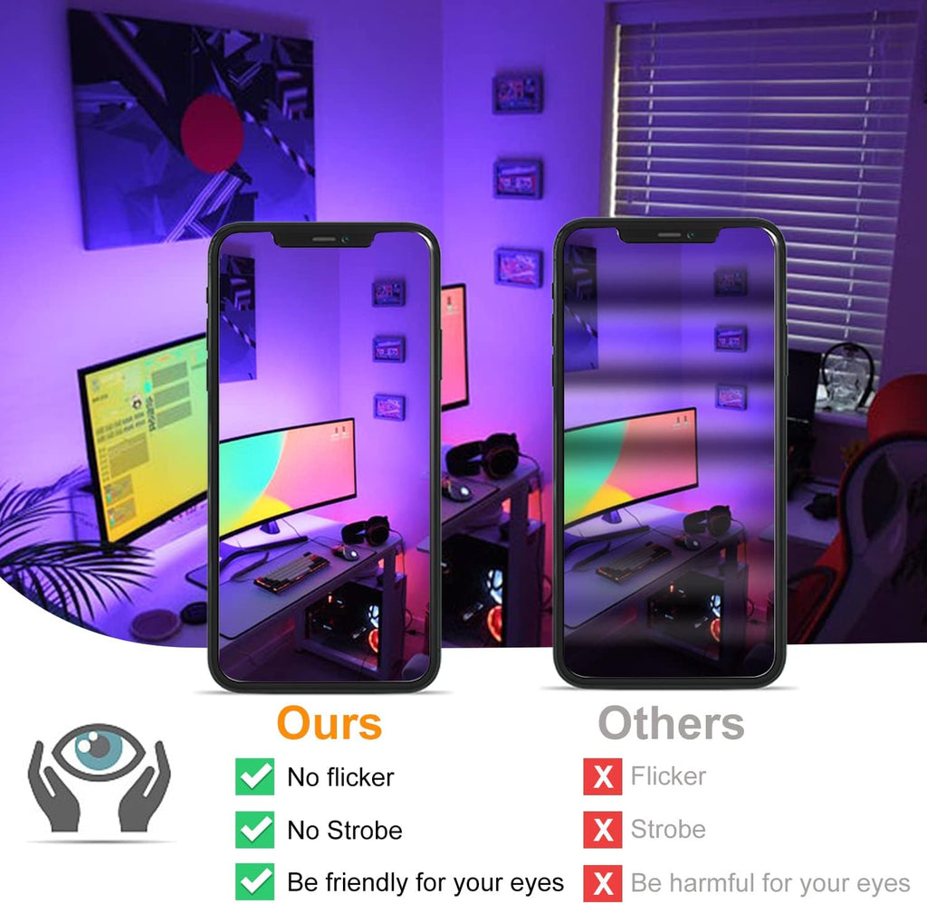 LED Flood Lights RGB Color Changing 300W Equivalent Outdoor, 30W Bluetooth Smart RGB Floodlight APP Control, IP66