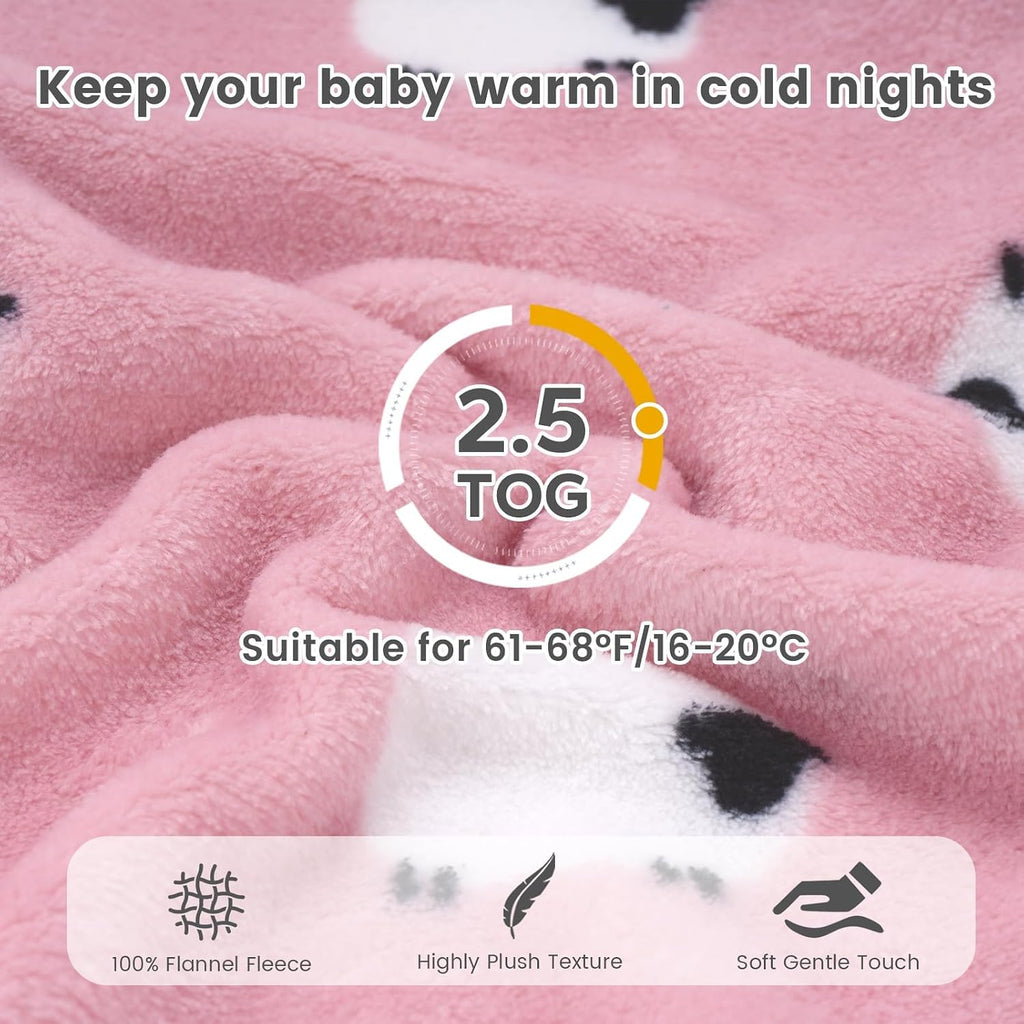 Fleece Swaddle Sleep Sack 2.5TOG Winter Baby Swaddle