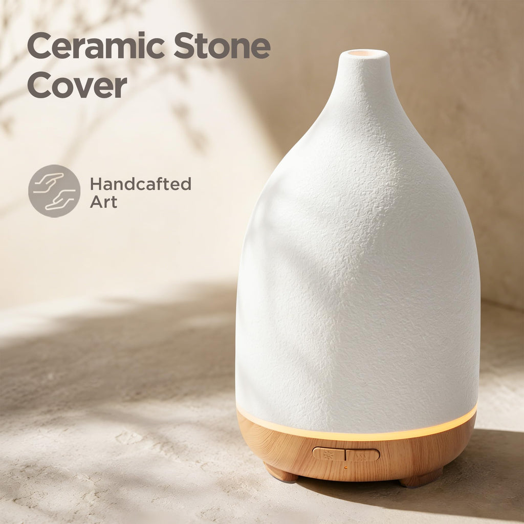150ml Ceramic Diffuser & 6 Essential Oils Scent Gift Set