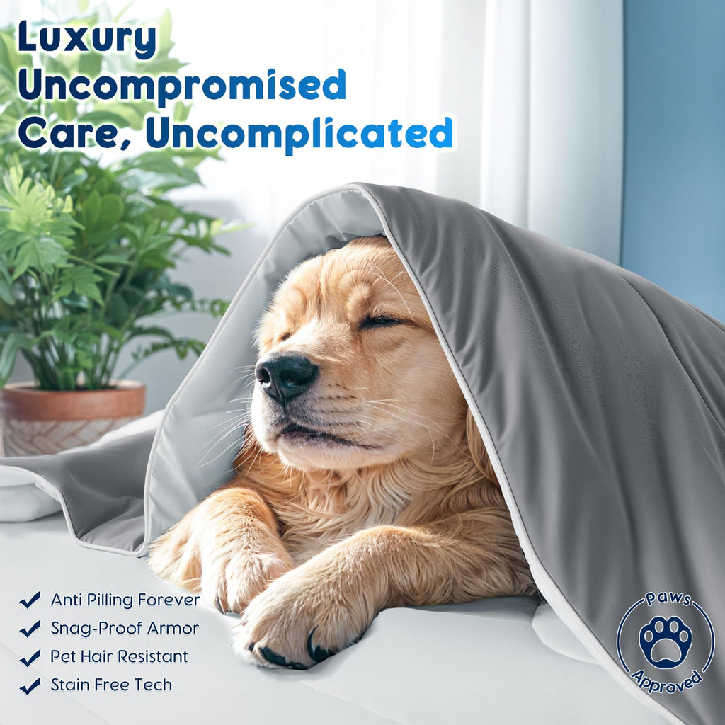 Cooling Blanket for Hot Sleepers & Night Sweats - Cooling Comforter, Breathable Lightweight Double-Sided Summer