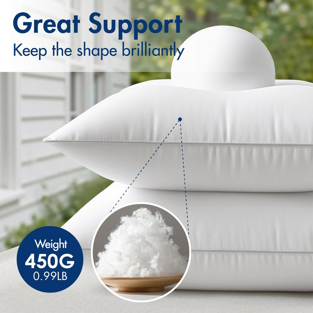 12x20 Outdoor Rectangle Pillow Inserts Sofa Garden - Set of 2