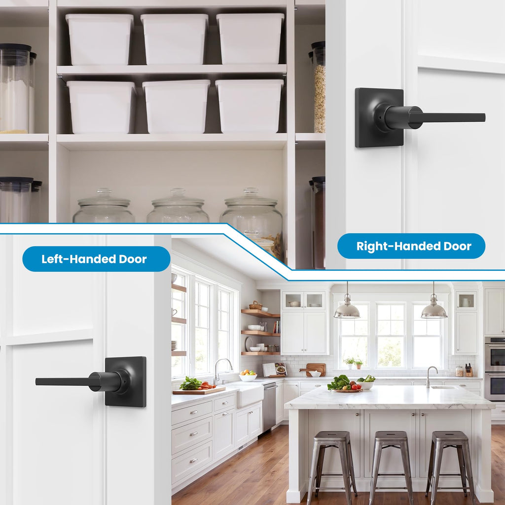 Dummy Door Handle,2 Pack Closets,French Double Doors Knobs Levers