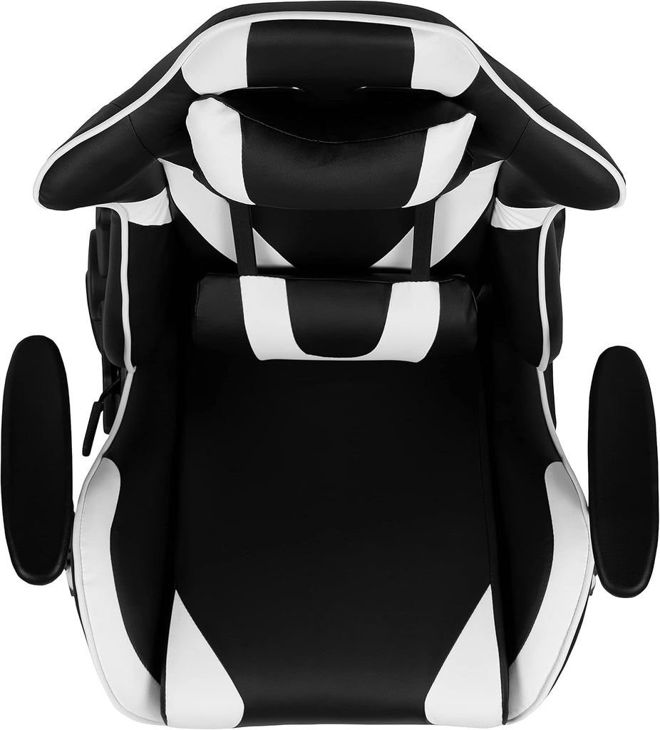 X20 Fully Reclining LeatherSoft Racing Style Gaming Chair with Headrest, Lumbar Pillows, Ergonomic Swivel Computer