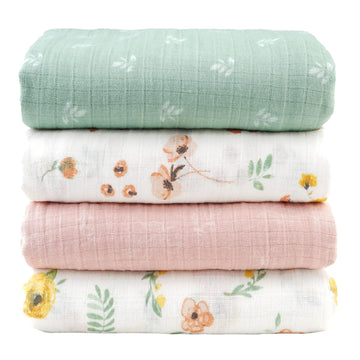 Muslin Swaddle Blanket, Baby Swaddle Blanket for Boys & Girls, Nursery Receiving Blanket, Baby Swaddle