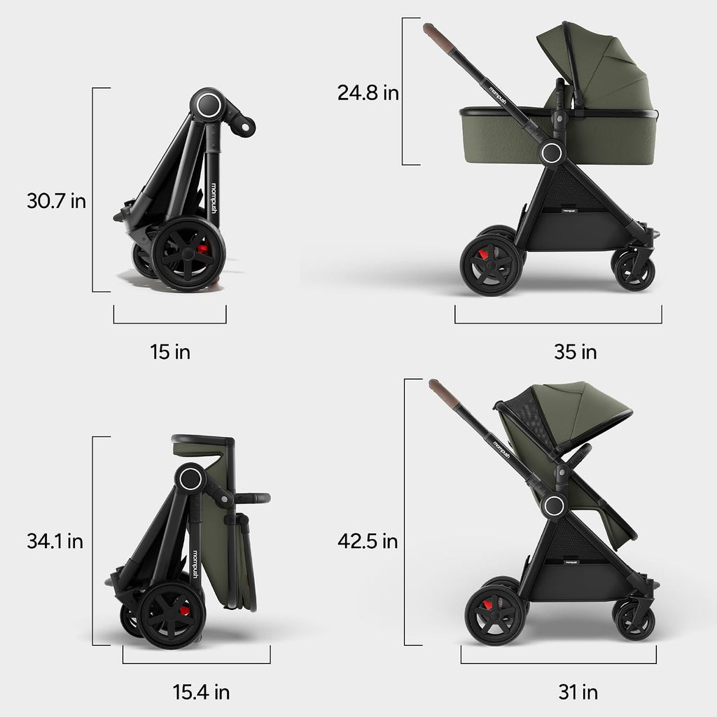 Ultimate2 Full-Size Stroller with Bassinet, Newborn to Toddler