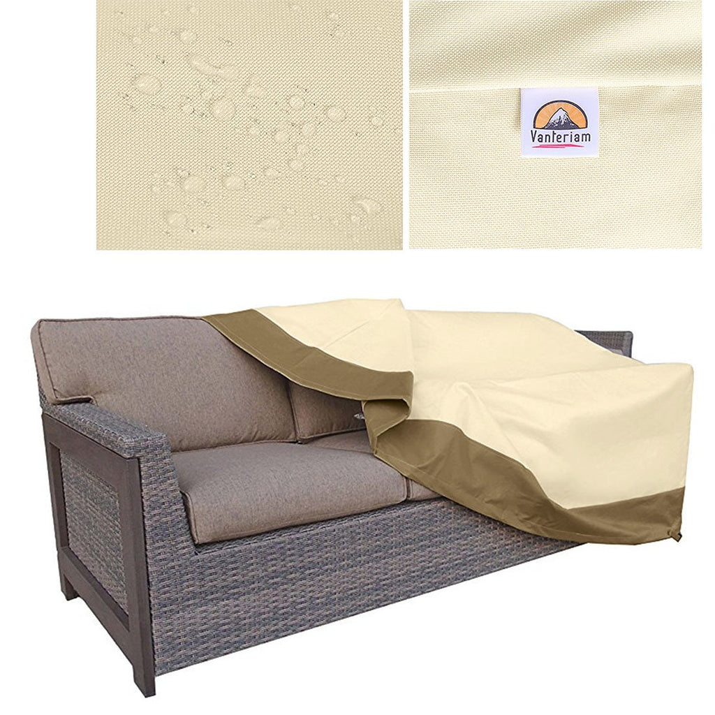 Outdoor Furniture Waterproof Cover for 3-Seater Sofa, All Weather Protection Patio Outdoor Large Sofa Covers