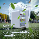 9L Mini Fridge for Bedroom - Car, College Dorm Room & Office Desk 12v Portable Cooler Warmer Skincare, Beauty Makeup