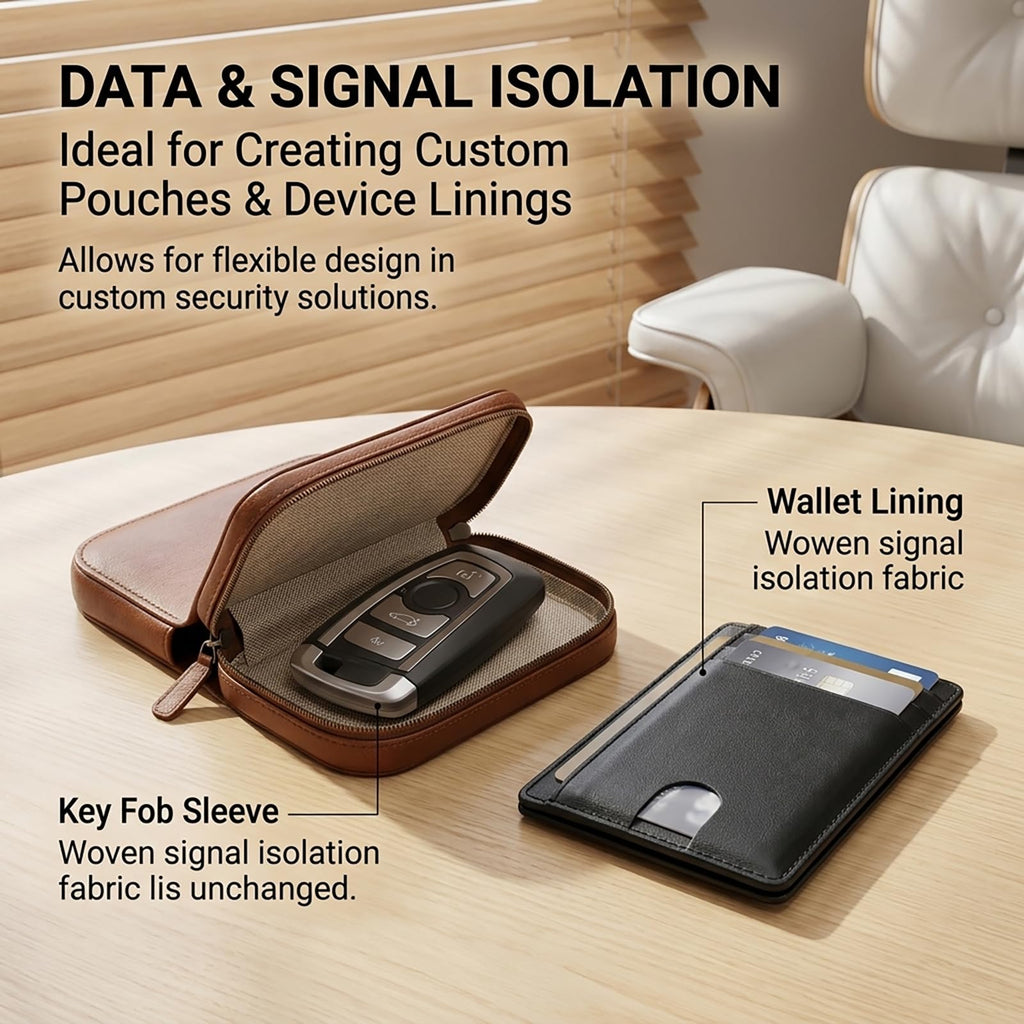 Faraday Fabric Roll (43" x 118") - Conductive EMI Isolation Cloth & EMF Shield Protection, Electromagnetic