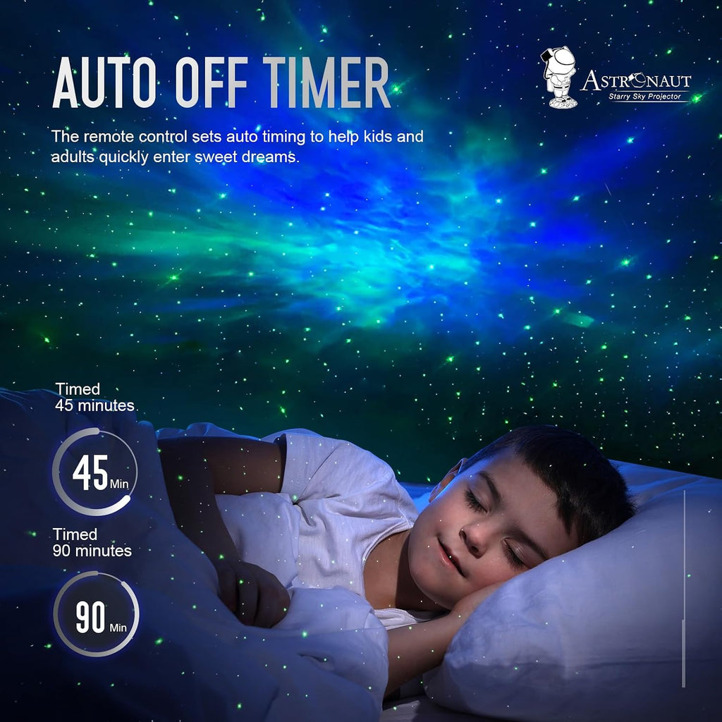 Astronaut Galaxy Projector Night Light - Star Projector Galaxy Light with Nebula Effects & Timer, Astronaut Space