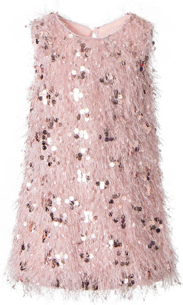 Girls Sequin Dress Sparkly Sleeveless Party Glitter Formal Dresses