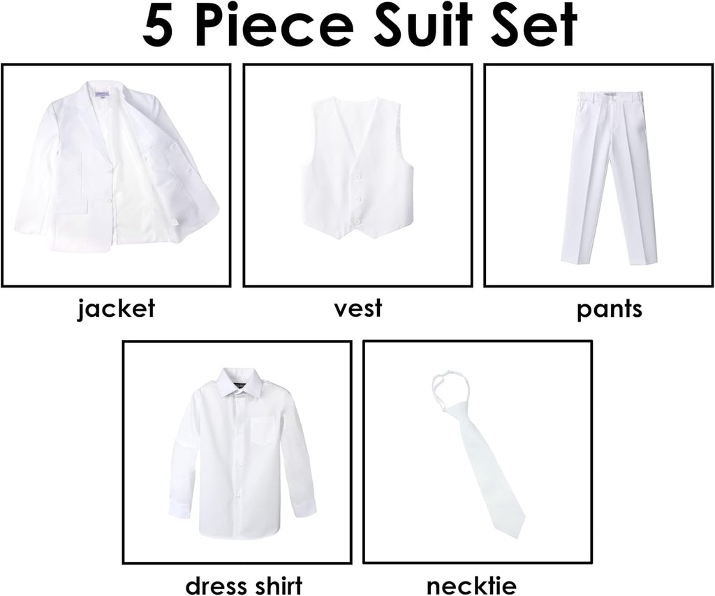 Boys' Modern Fit Suit Set - Wedding and Formal Attire