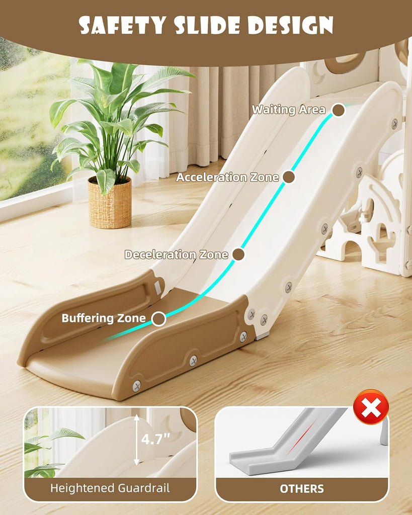 7 in 1 Toddler Slide, Kids Indoor Slide for Toddlers 1-3